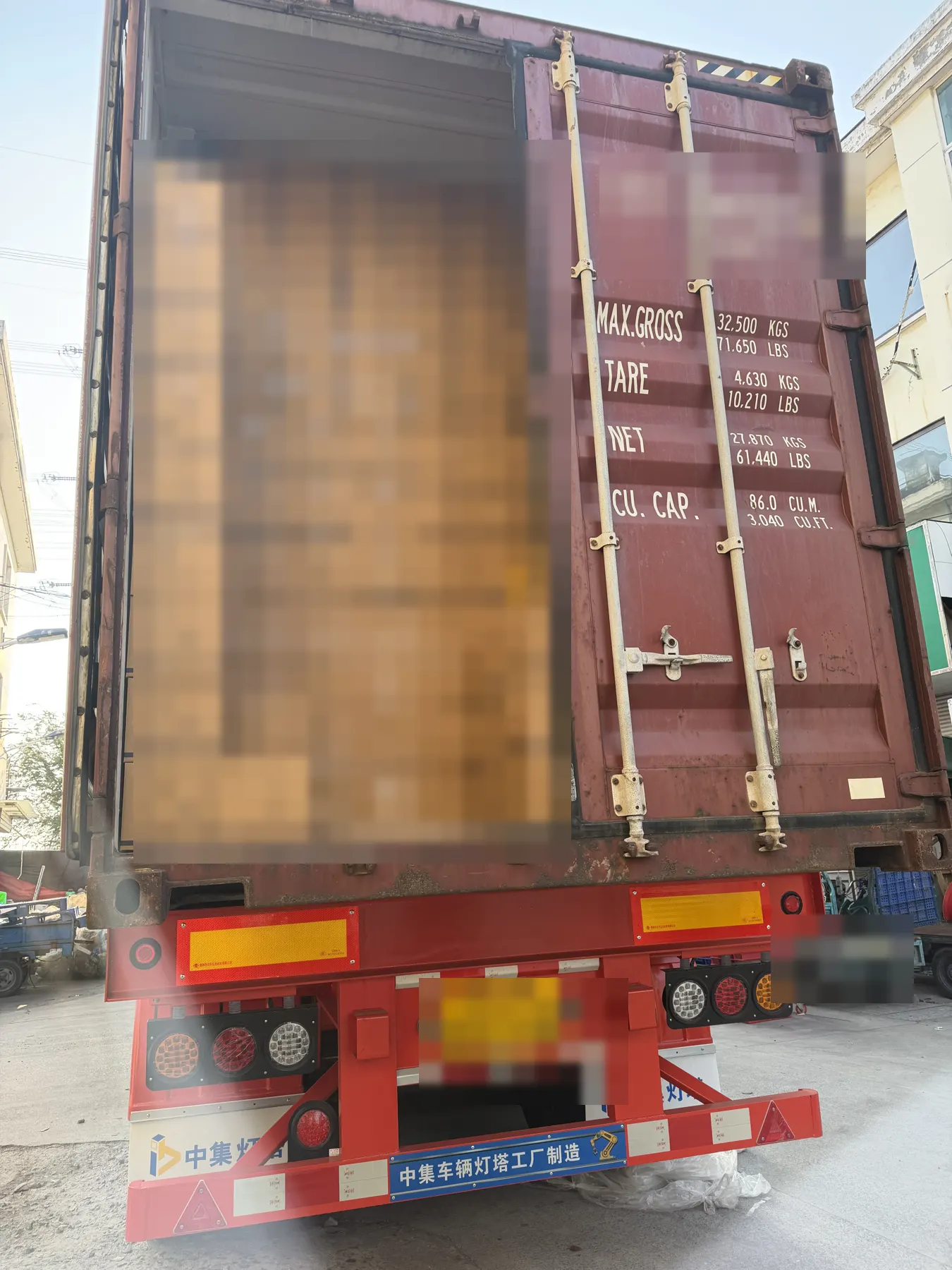 EASTGLOVES disposable glove cartons during container loading, October 2026